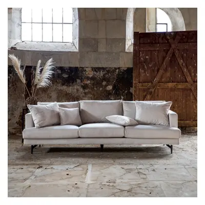 Sofia sofa 3 personers fløjl beige