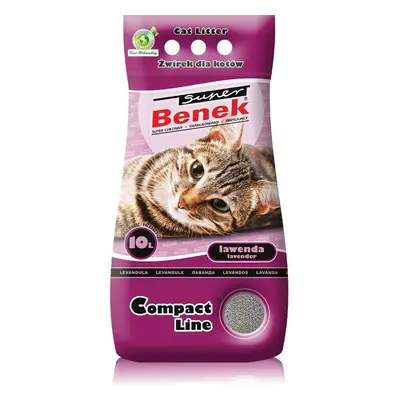 CERTECH Super Benek Compact Lawenda - zwirek dla kota zbrylajacy 10l