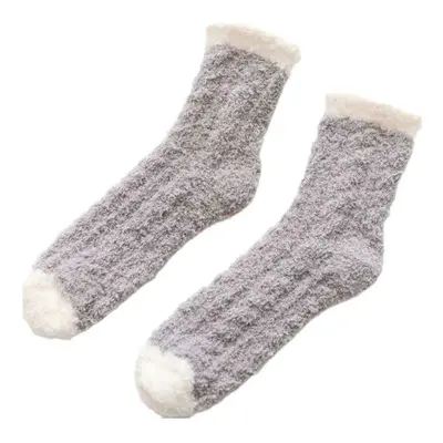 Lodne sokker - plys hot fleece grå