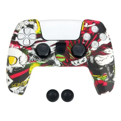 DATA FROG Til Sony Playstation 5 Silikone Cover Gamepad Beskyttelsescover med 2 Rocker Caps