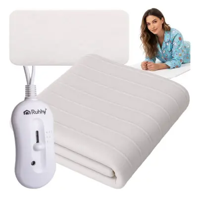 El-varmemåtte 190x80 cm 65W 3 varmeniveauer fjernbetjening vaskbar