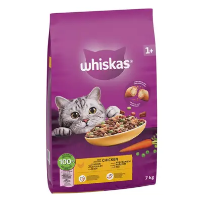 Whiskas tørfoder til voksne katte med kylling - 7 kg