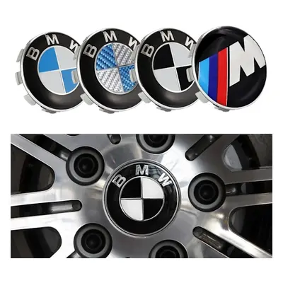 BMW Centerkapsler til Bil Fælge - 4-pak - 68 mm (Svartvit)