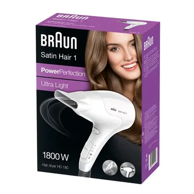 Braun HD180 hårtørrer 1800 W Hvid