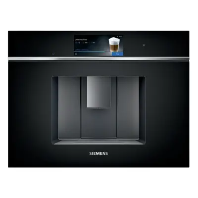 Siemens iQ700 CT718L1B0 - Automatisk kaffemaskine - til indbygning med mælkeskummer - 19 bar - sort