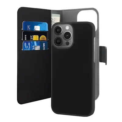 Puro iPhone 13 Pro Max EcoLeather Wallet Detach. black