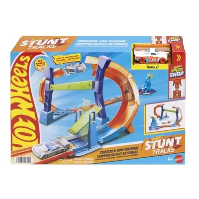 Hot Wheels Stunt Tracks Corkscrew Jump Champion