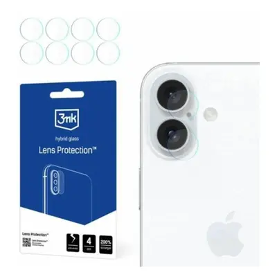 3mk iPhone 16 Plus kameralinsedæksel - gennemsigtig