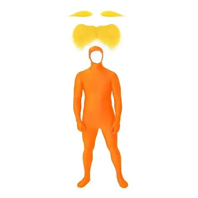 Voksen Lorax Kostume Sæt (Bodysuit + Skæg) - Perfekt til Halloween & Cosplay Fester S