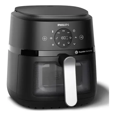 Philips 2000 Series NA221 - Varmluftsrister - 4.2 liter - 1.5 kW - sort/ sølv