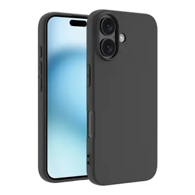 SKALO iPhone 16 Plus Matte Black Ultra-tynd TPU Cover