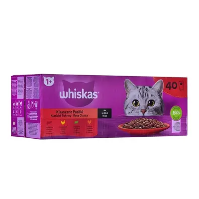 Whiskas classic mix måltider i sauceblanding til katte 40x85g