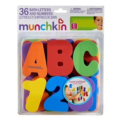 Munchkin Bath Learn Letters & Numbers legetøj til vand 18 m+ 36 stk.