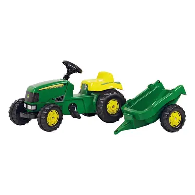 Pedaltraktor fra Rolly Kid: John Deere m/vogn.