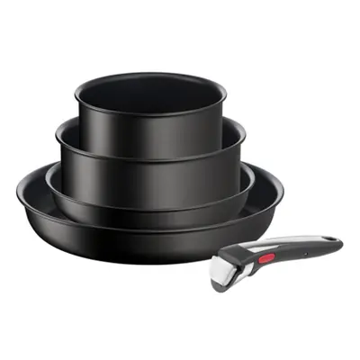 Tefal L3959543, Stegesæt, Sort, Aluminium, Titanium, Sort, Thermo-Spot