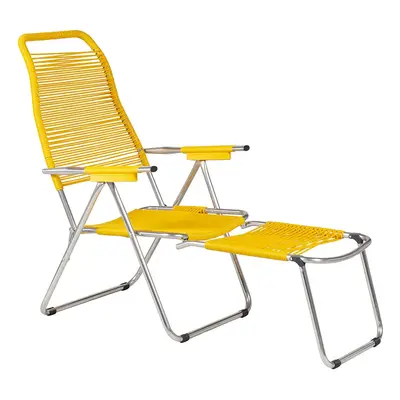 Fiam Spaghetti solseng med fodstøtte Gul