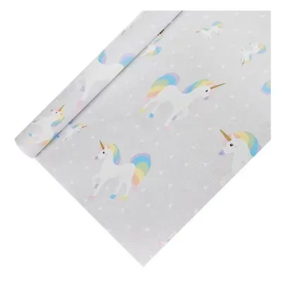 Papstar 86738, Rektangulær, Grå, Papir, Dug, 120 x 500 cm, 1 stk