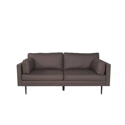 Boom sofa 3 personers PU kunstlæder brun
