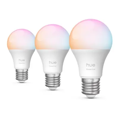 Philips Hue Essential A60 - E27 pære - 806 lm - 8 W - 3-pak