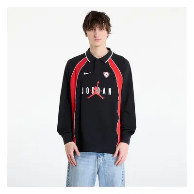 Jersey Jordan Flight Men's Long-Sleeve Polo Jersey Black/ University Red/ University Red L