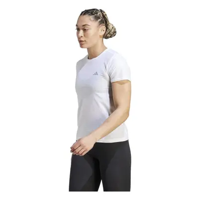 adidas Fast Tee Str. L Dame - Hvid Singlet til løb med åndbarhed og komfort