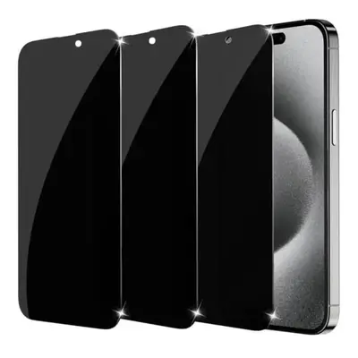 3-pak iPhone 13 Pro Max Skærmbeskytter Privacy i Premium Hærdet Glas