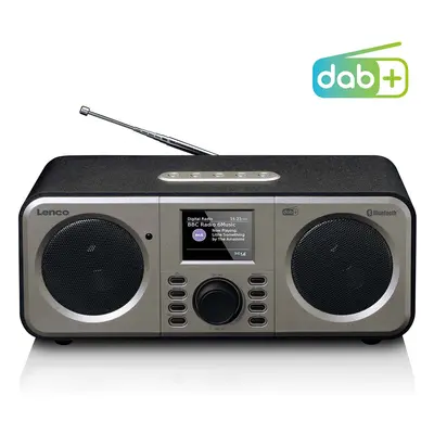 Lenco - Stereo DAB+ FM-radio med Bluetooth® Sort - DAR-030BK