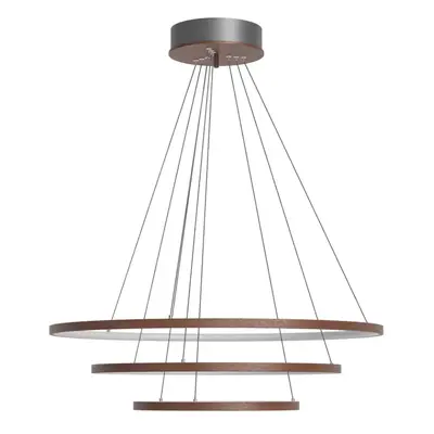 By Rydéns Trione loftlampe Ø80 cm Valnød