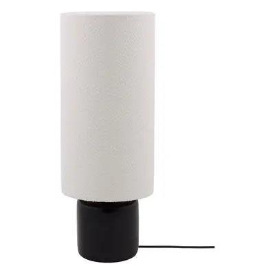Globen Lighting Florian gulvlampe Hvid bouclé/sort, Ø30x80 cm