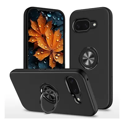 Til Google Pixel 9A Fingerring Kickstand Hybrid Taske