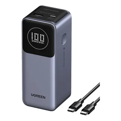 Ugreen Nexode - Powerbank - 12000 mAh - 44.4 Wh - 100 Watt - 5 A - PD 3.0, PD 2.0, PD/PPS, QC 2.0, QC 3.0, Fast Charge, Apple Fa