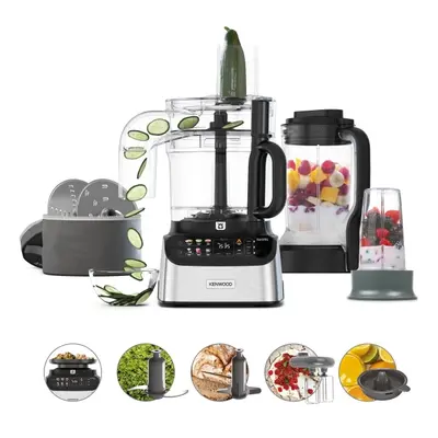 Kenwood FDM73.850SS, 3 L, Grå, Knapper, Slå, Blande, Hakke, Skære, Ælte, Mikse, Omrøre, 1 m, 0,5 L