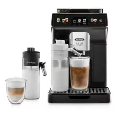 De'Longhi Eletta Explore ECAM450.55.G - Automatisk kaffemaskine med mælkeskummer - 19 bar - grå