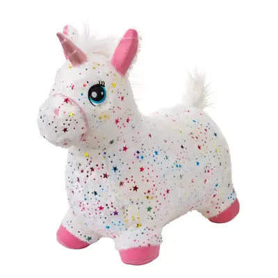KREA Hop And Bounce Plush Horse Rainbow