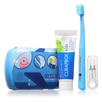 Curaprox Kids Travel Set rejsesæt til tænder, tunge og tandkød til børn 1 stk.