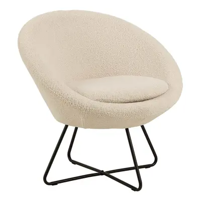 Center lounge stol brun  stof