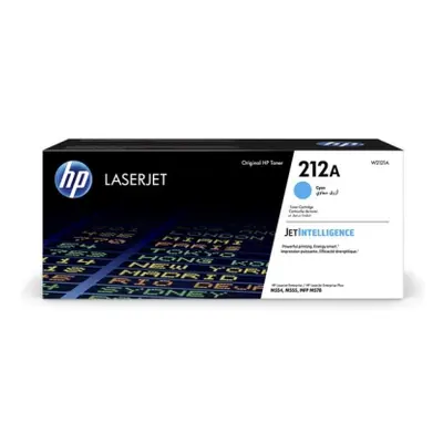 HP 212A - Cyan - original - LaserJet - tonerpatron (W2121A) - for Color LaserJet Enterprise M555, MFP M578  LaserJet Enterprise 
