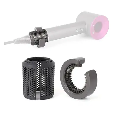 Udskiftningsfilter Kompatibelt med Dyson Hårtørrer med Rensebørste til HD01, HD03, HD07, HD08 og HD15 DarkGrey
