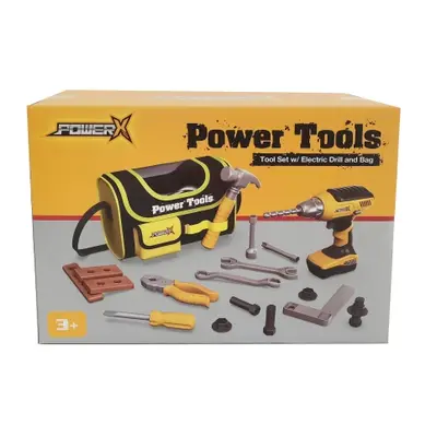 POWER X, Tool Set w/ Electric Drill and Tool Bag