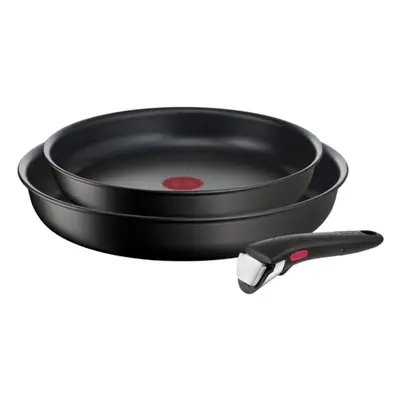 Tefal Ingenio Eco Resist L39791, Stegesæt, Sort, Aluminium, Titanium, Sort, Thermo-Spot