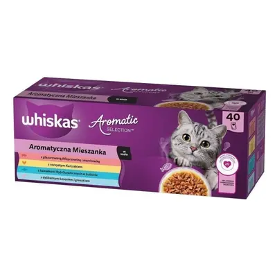 Whiskas aromatiske saszetter mix smage 40x85g