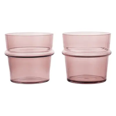 Ferm Living Boya drikkeglas lavt 30 cl 2-pak Mauve