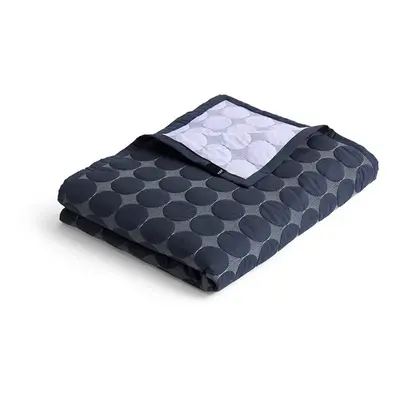 HAY Mega Dot sengetæppe organic 235x245 cm Midnight blue