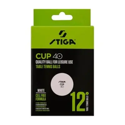 STIGA Bordtennisbold Cup 12-p Hvid