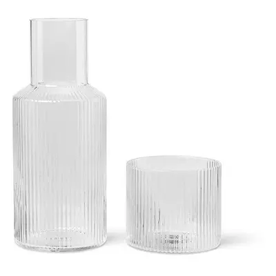 Ferm Living Ripple karaffelsæt klar