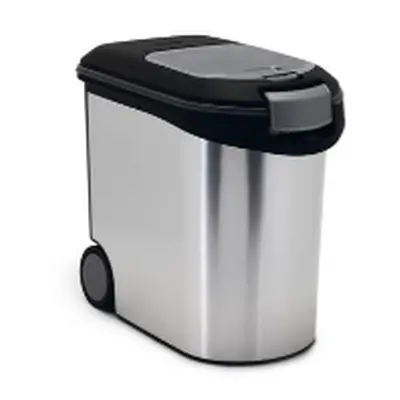 Curver Metallic, Madopbevaringsbeholder til kæledyr, Plast, Sort, Grå, Monokromatisk, Fritstående, 35 L