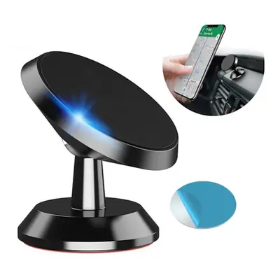 360 Rotatable mobilholder med selv -fast magnetbilholder sort