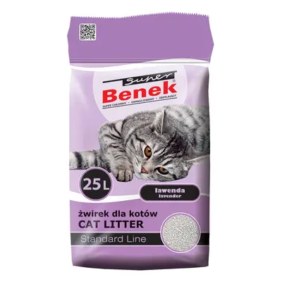 Certech Super Benek Standard Lavender - Klumpende kattegrus 25 l (20 kg)