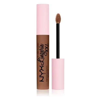 NYX Professional Makeup Lip Lingerie XXL Mat flydende læbestift Skygge 29 - Hot Caramelo 4 ml
