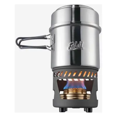 ESBIT kogesæt med spritbrænder, Gryde, Rustfrit stål, 0,985 L, Rustfrit stål, Rustfrit stål, Rustfrit stål